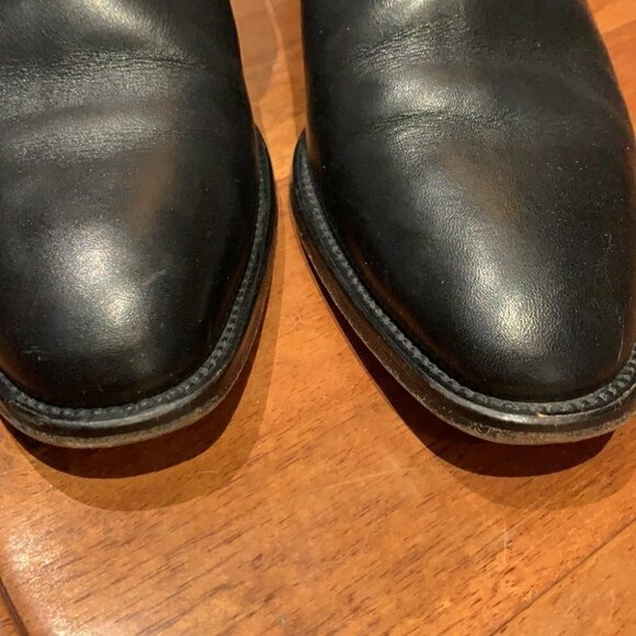 IRO black leather squared toe with silver coloured buckle in size 38 - Picture 10 of 13